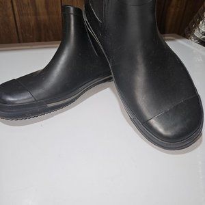 London Fog Black Rain Boots Size 9